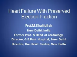 Heart Failure With Preserved Ejection Fraction