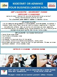 CERT 3 GUARANTEE - GOVERNMENT FUNDED