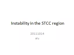 Instability in the STCC region