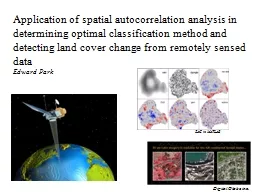 Application of spatial autocorrelation analysis in determin