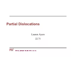 Partial Dislocations
