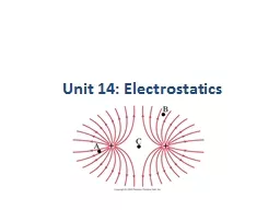 Unit 14: Electrostatics