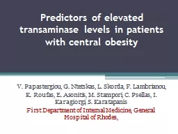 Predictors of elevated transaminase levels in patients with