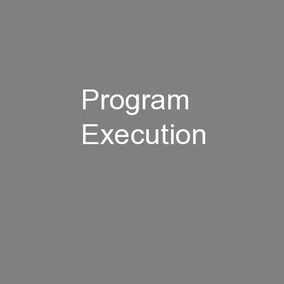 Program Execution