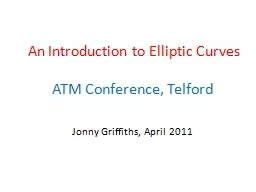 An Introduction to Elliptic Curves