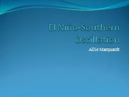 El Niño-Southern Oscillation