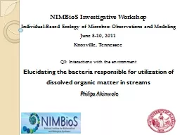 NIMBioS Investigative Workshop