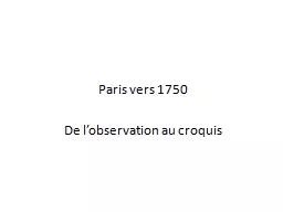 Paris vers 1750
