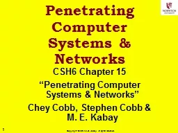 Penetrating Computer Systems & Networks