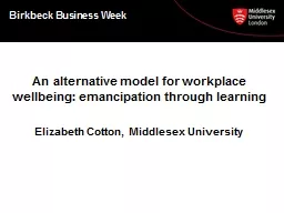 An  alternative model for workplace wellbeing: emancipation