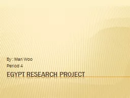 Egypt Research Project