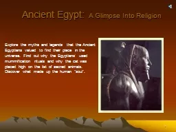 1 Ancient Egypt: