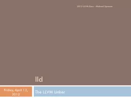 lld The LLVM Linker