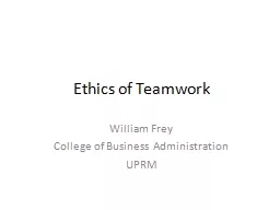 Ethics of Teamwork