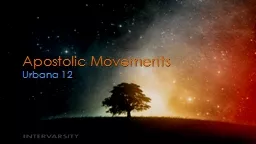 Apostolic Movements