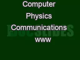 Computer Physics Communications    www