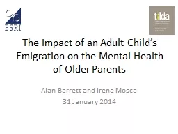 The Impact of an Adult Child’s Emigration on the Mental H