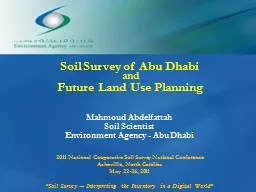 Soil Survey of Abu Dhabi
