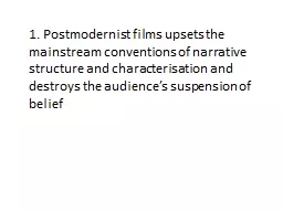 1.  Postmodernist
