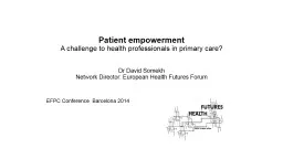 Patient empowerment and eHealth