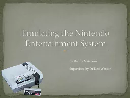 Emulating the Nintendo Entertainment System