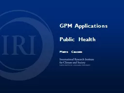 GPM Applications