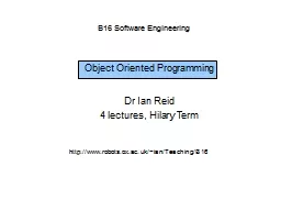 B16 Software Engineering