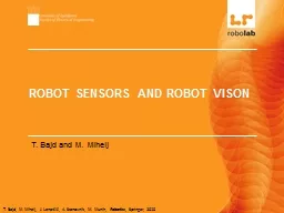 ROBOT SENSORS AND ROBOT VISON