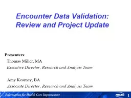 Encounter Data Validation: