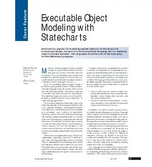 IEEE July   Executable Object Modeling with Statecharts odels for the development of objectoriented