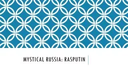 Mystical Russia: Rasputin