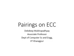 Pairings on ECC