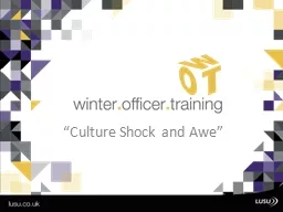 “Culture Shock and Awe”