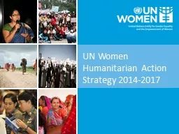 UN Women Humanitarian Action Strategy 2014-2017