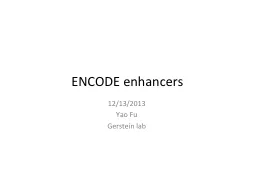 ENCODE enhancers