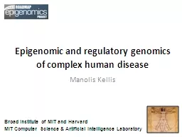 Epigenomic and regulatory genomics