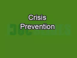 Crisis Prevention & Intervention