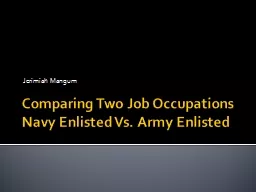 Comparing Two Job Occupations