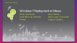 Windows 7 Deployment en Masse