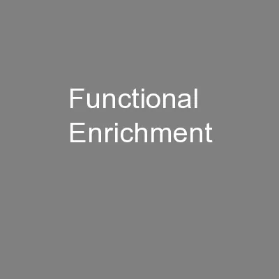 Functional Enrichment