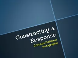 Constructing a Response