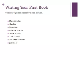 Writing Your First Book