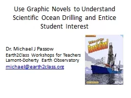 Use Graphic Novels to Understand Scientific Ocean Drilling