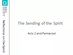 The Sending of the Spirit