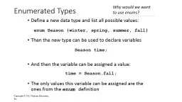Enumerated Types
