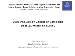 2008 Population Census of Cambodia