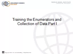 Training the Enumerators and