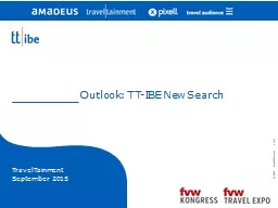 Outlook: TT-IBE New Search