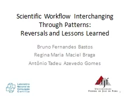 Scientific Workflow Interchanging Through Patterns: