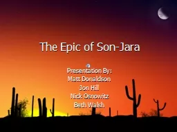 The Epic of Son-
